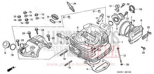 CULASSE NX125S de 1995